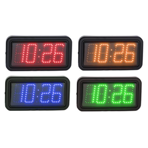 Outdoor LED Clocks for Clubhouse Wall (10cm tall digits)
