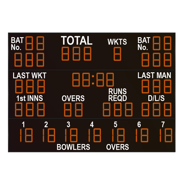 CS-6-49-350+Clock/Game Time- Cricket Scoreboard