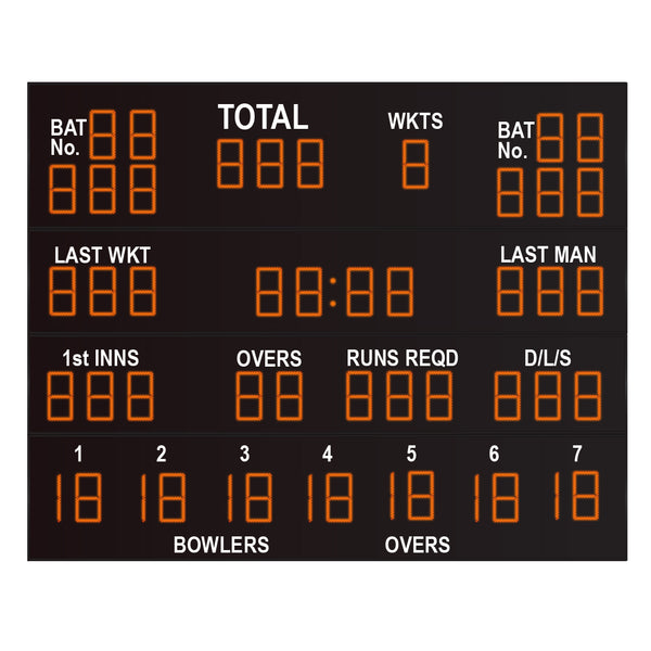 CS-7-49-450+Clock/Game Time-Cricket Scoreboard