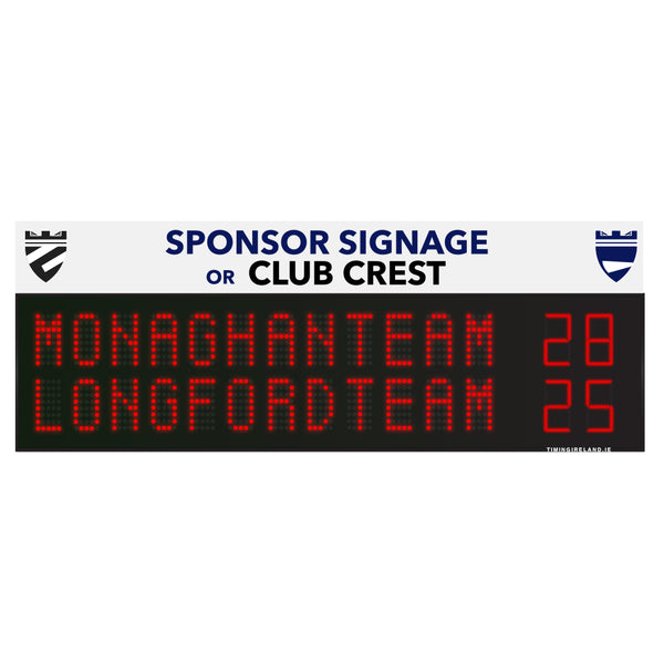RG-12 Rugby Scoreboard (12 Letters / Team Name)
