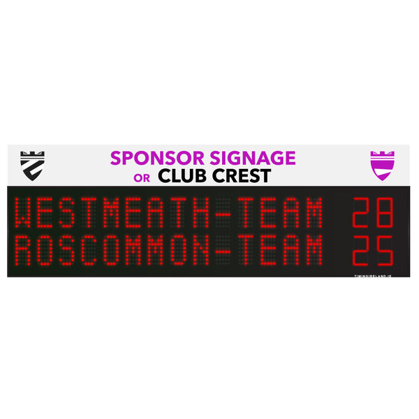 RG-14 Rugby Scoreboard (14 Letters / Team Name)