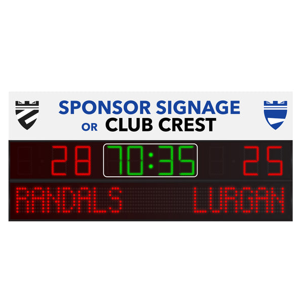 TG-35 Rugby Scoreboard with Scrolling Message Display