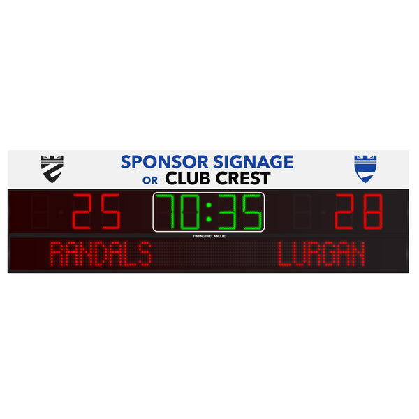 TG-45 Rugby Scoreboard with Scrolling Message Display